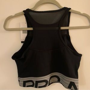 Anna-Kaci Active Women's High Neck Longline Sports Bra with Wide Straps and Keyhole Back for Stylish Medium Support